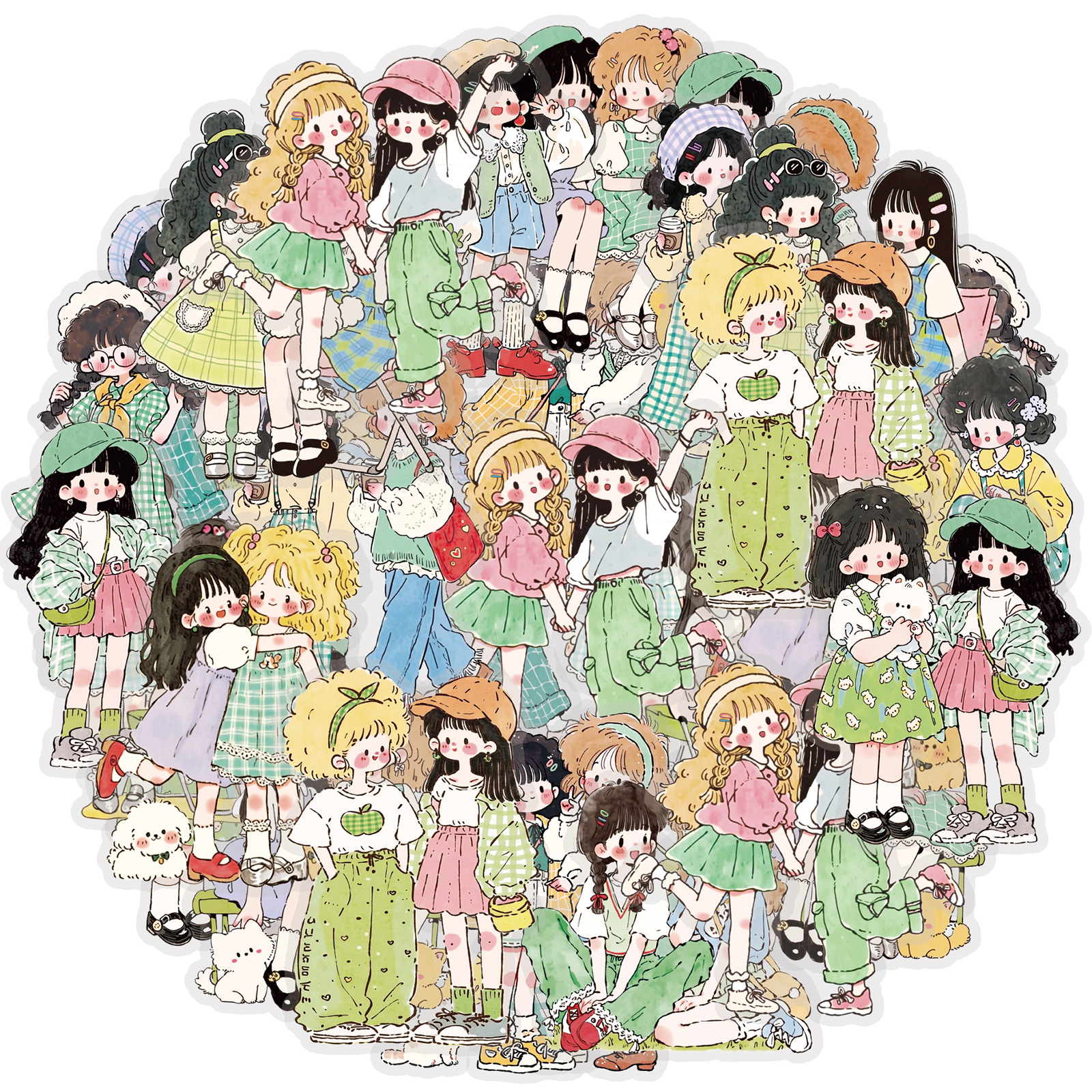 Japanese Daily Lifestyle - Etori Life Japanese-Style Green-Toned Forest-Themed Girl