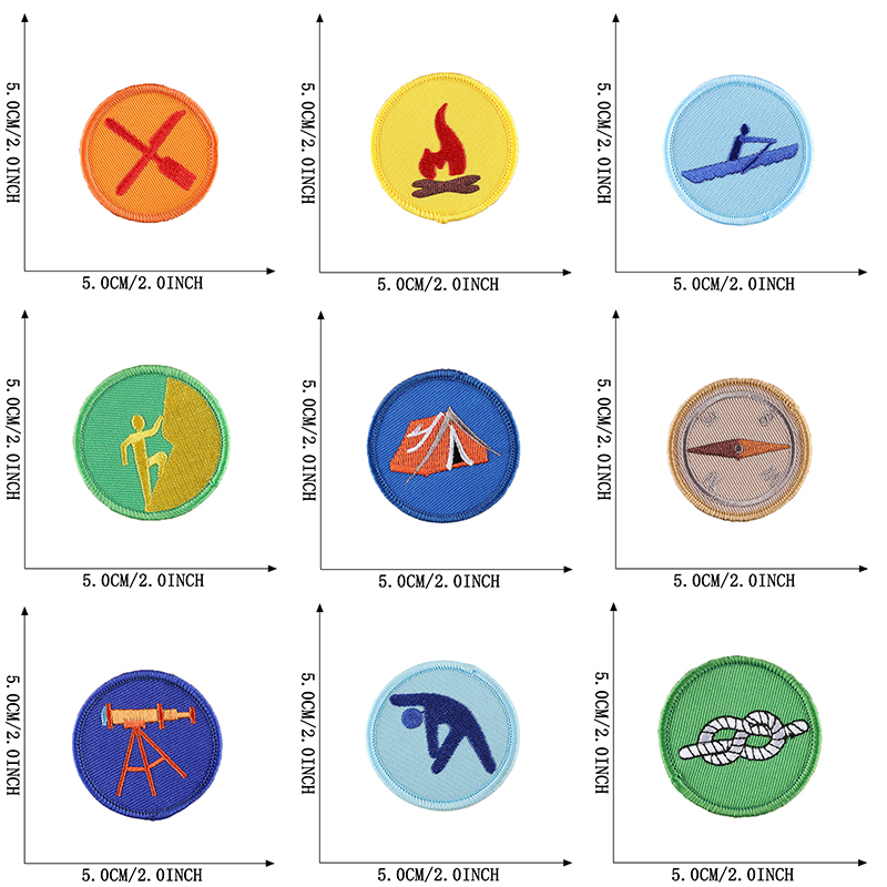 15pcs Lot Outdoor Badges Iron  - Furoshiki Wrap Cloth recension och pris