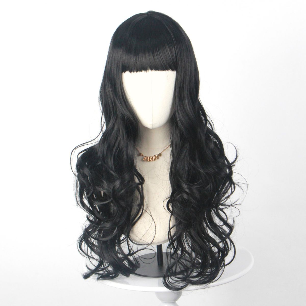 Black Long Curly Hair with Ban - Japanese Daily Lifestyle recension och pris