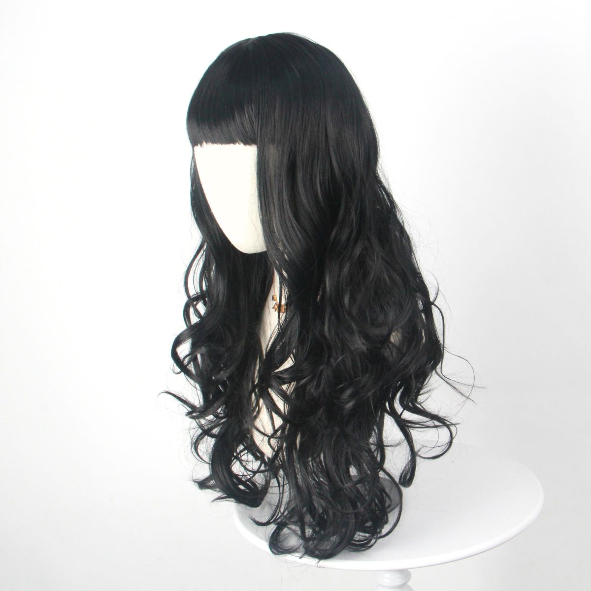 Black Long Curly Hair with Ban - Japanese Daily Lifestyle recension och pris
