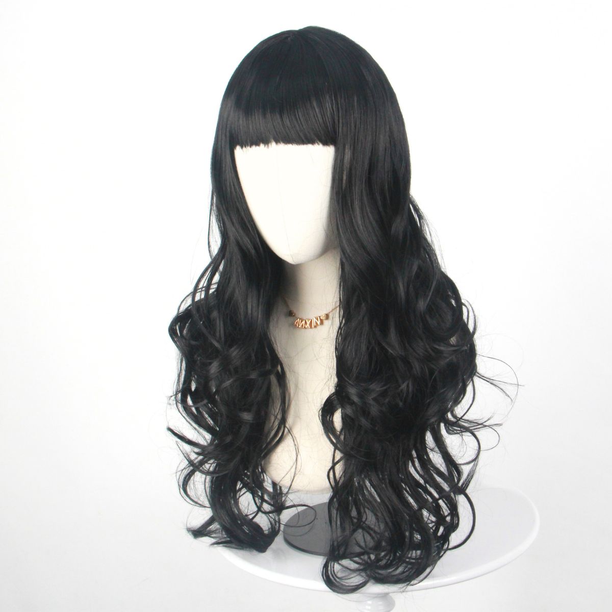 Black Long Curly Hair with Ban - Japanese Daily Lifestyle recension och pris