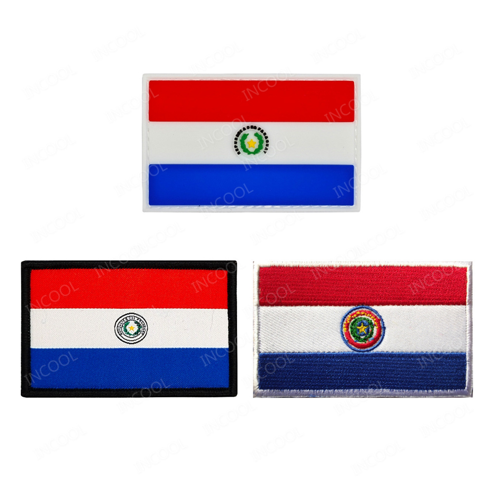 Paraguay Flag Embroidered Patc - Furoshiki Wrap Cloth recension och pris