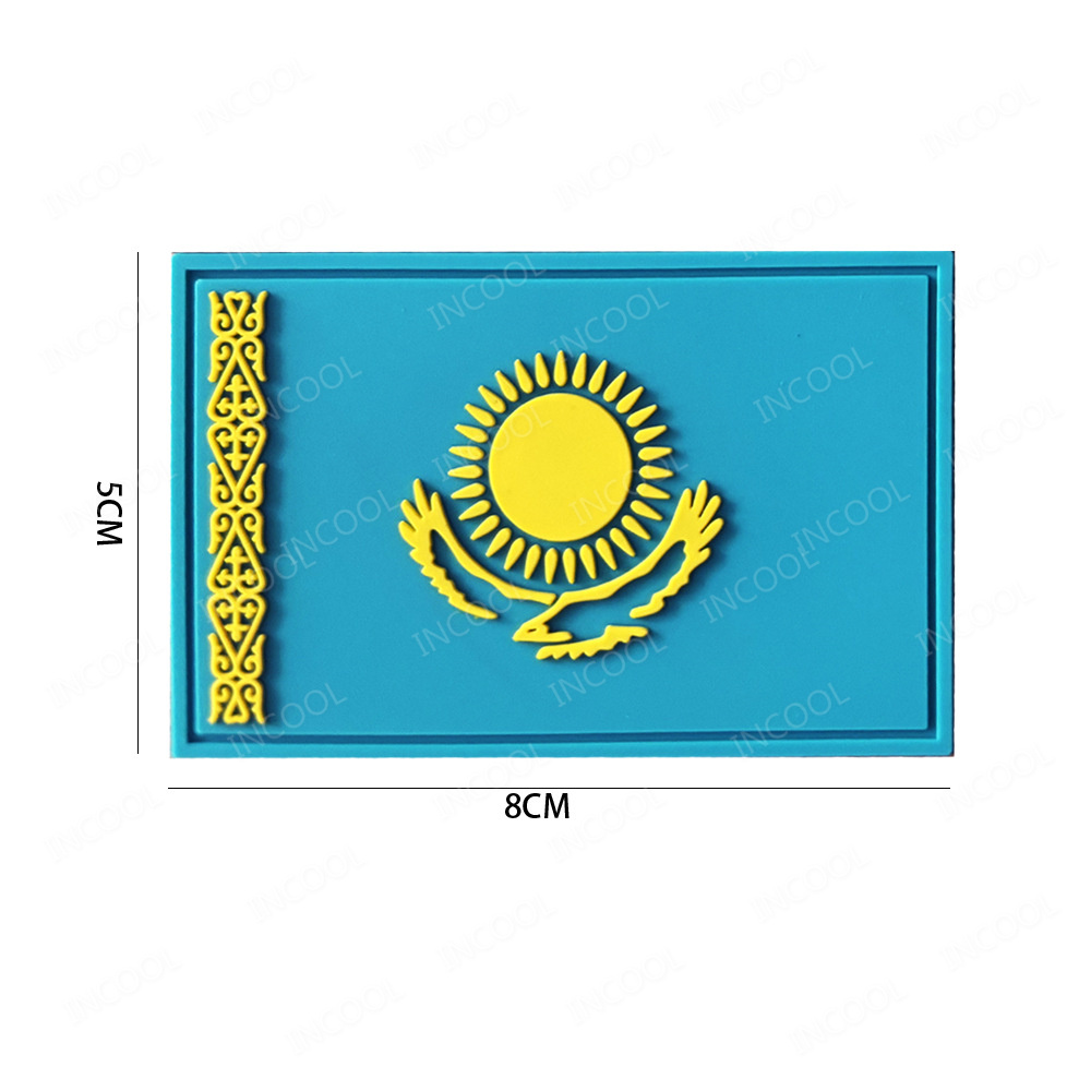 PVC Rubber Kazakhstan Flags Pa - Furoshiki Wrap Cloth recension och pris