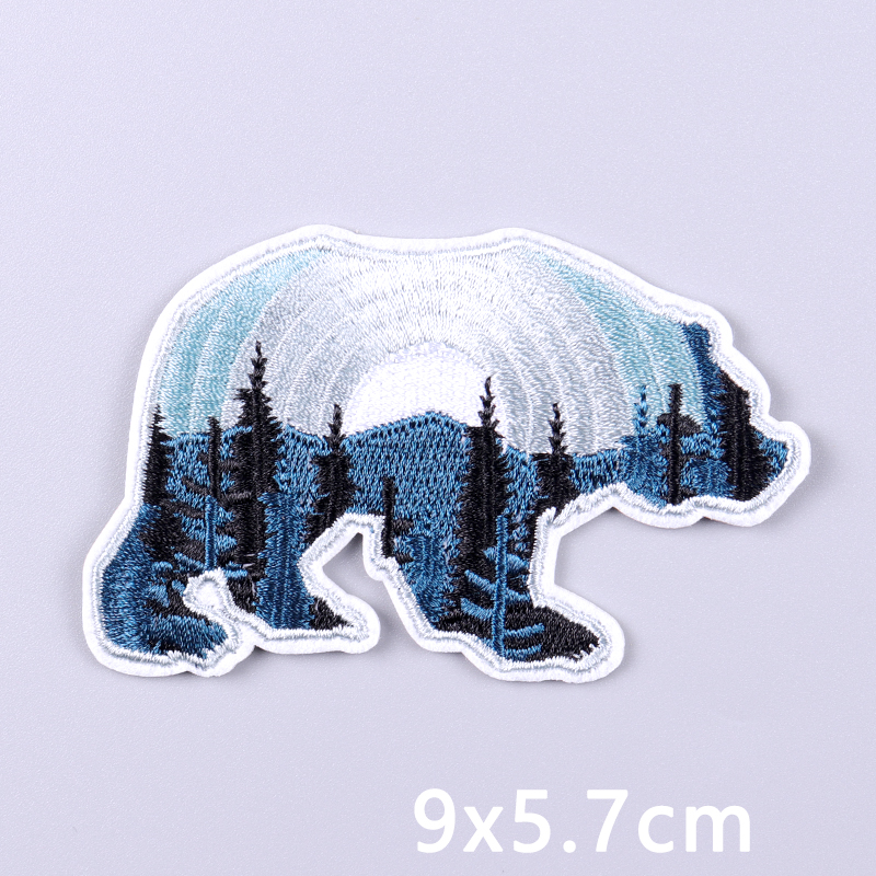Animal Mountains Applique Embr - Furoshiki Wrap Cloth recension och pris