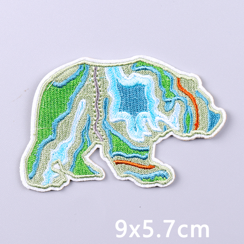 Animal Mountains Applique Embr - Furoshiki Wrap Cloth recension och pris