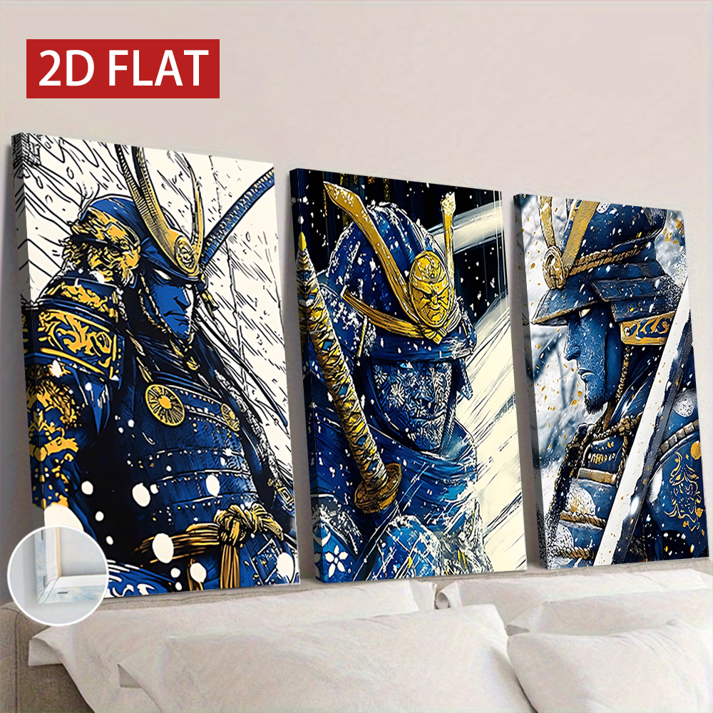 3 Counts Wooden Framed Canvas  - Japanese Living Lifestyle recension och pris