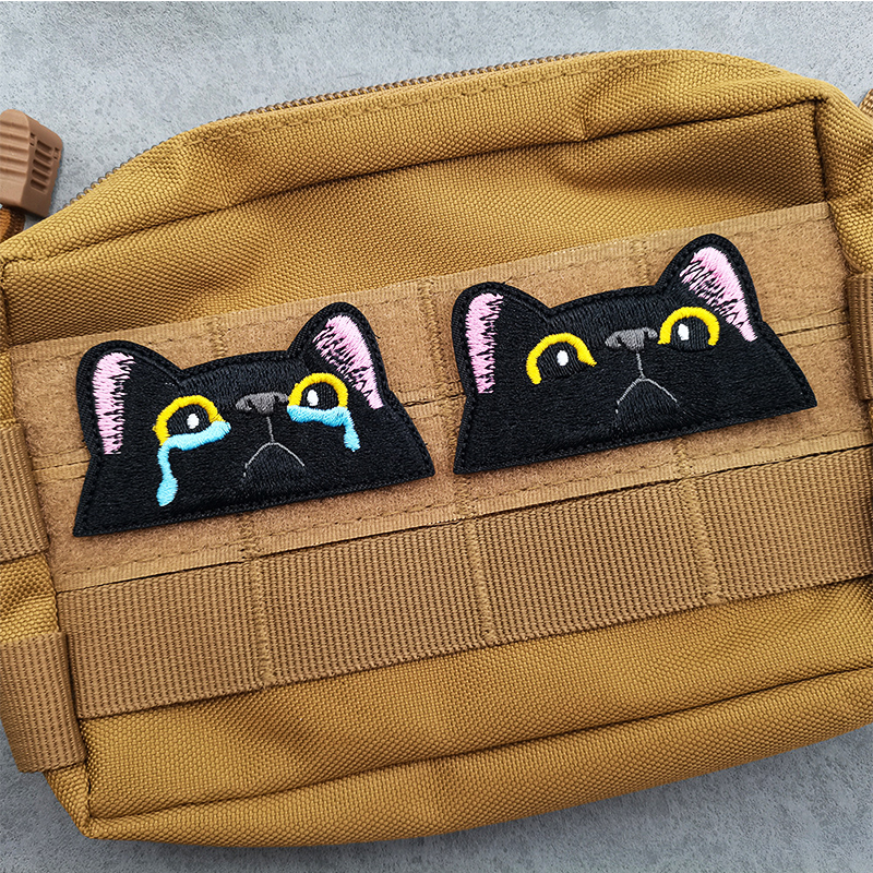 Cartoon Cat embroidery patch m - Furoshiki Wrap Cloth recension och pris