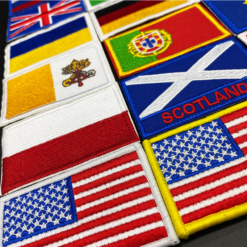 Country Flag Embroidered hook  - Furoshiki Wrap Cloth recension och pris